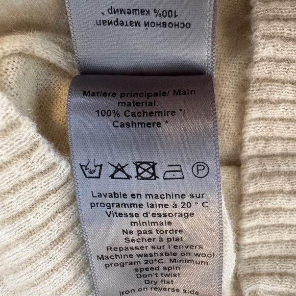 Zadig and Voltaire cashmere sweater, size S, ivory - Picture 9 of 9